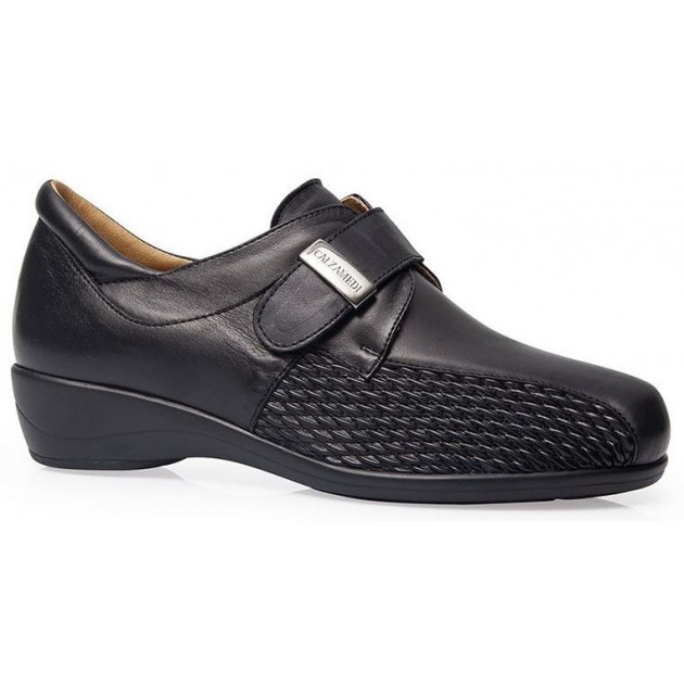 CALZAMEDI STRETCH VELCRO LEDER SCHUHE W 0678 NEGRO CALZAMEDI STRETCH VELCRO LEDER SCHUHE W 0678 NEGRO