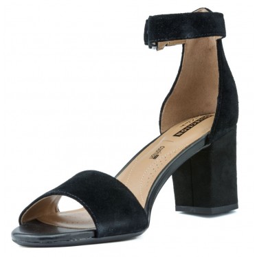 CLARKS DEVA MAE 8967 SANDALEN BLACK SUEDE