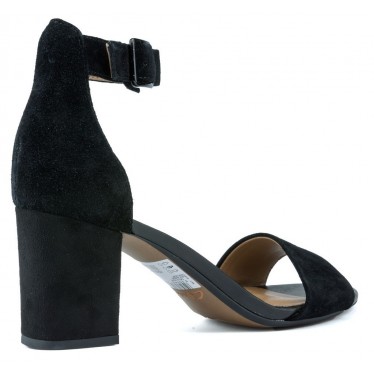 CLARKS DEVA MAE 8967 SANDALEN BLACK SUEDE