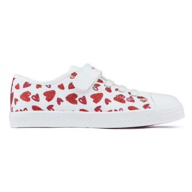 GEOX JR CIAK Schuhe WHITE_RED GEOX JR CIAK Schuhe WHITE_RED