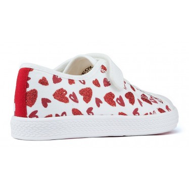 GEOX JR CIAK Schuhe WHITE_RED