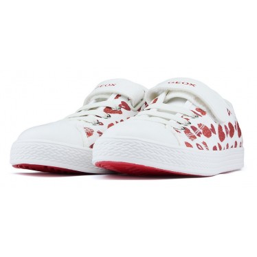 GEOX JR CIAK Schuhe WHITE_RED