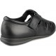 CALZAMEDI breite unisex Sandale 15 NEGRO