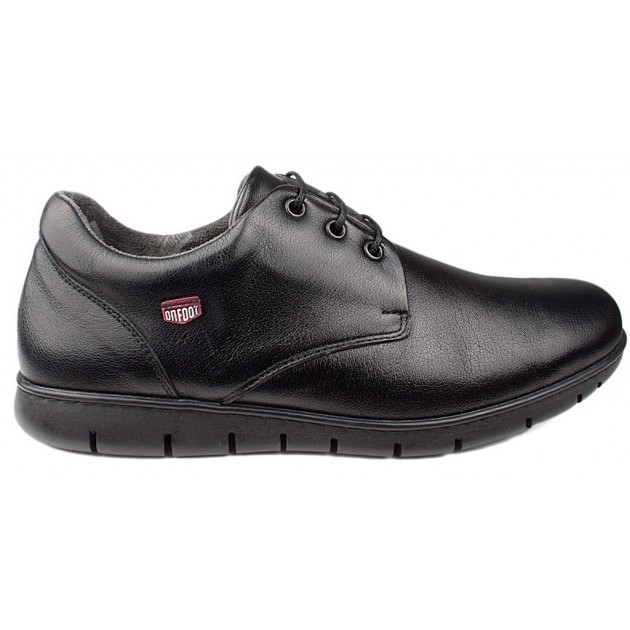 SCHUHE ONFOOT BLUCHER PALA LISA BUFFALO NEGRO SCHUHE ONFOOT BLUCHER PALA LISA BUFFALO NEGRO
