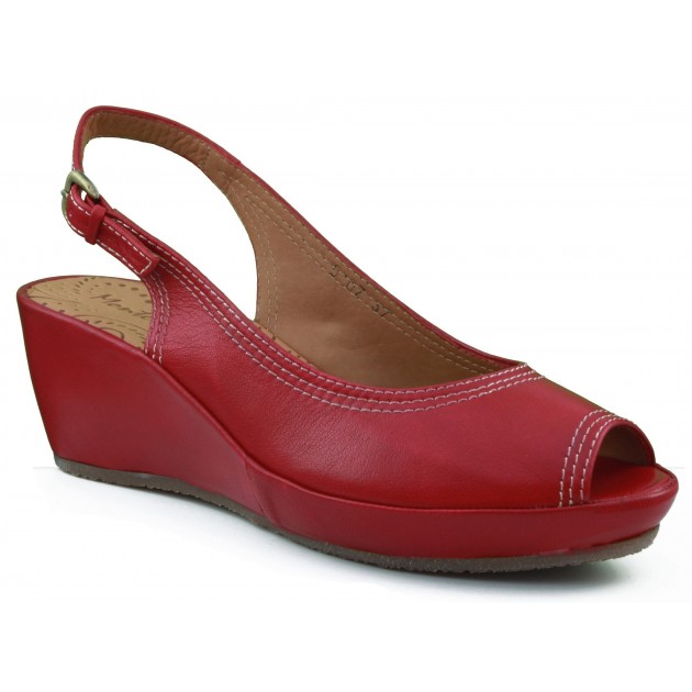 Montesinos Keilschuh mit bequemen und anatomischen ROJO