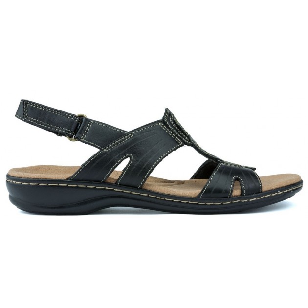 CLARKS SANDALEN PALM SHINE0 13285 BLACK LEATHER CLARKS SANDALEN PALM SHINE0 13285 BLACK LEATHER