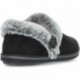 SKECHERS COSY CAMPFIRE FRESH TOAST SLIPPER 167219 BLACK