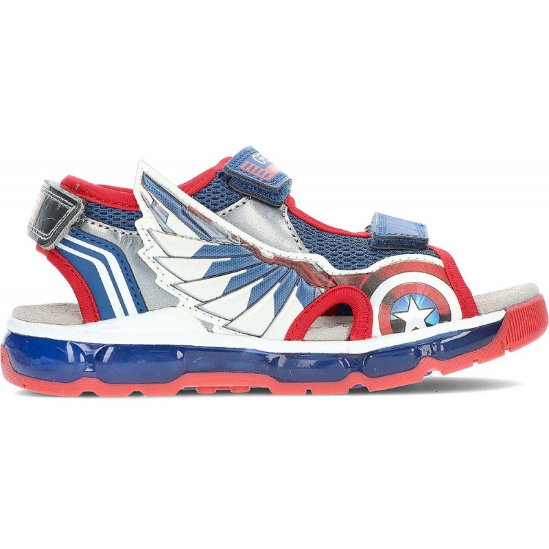 GEOX J450QA ANDROID CAPTAIN AMERICA SANDALEN AZUL