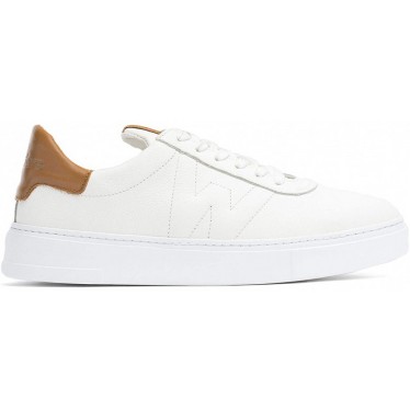 WONDERS GEPRÄGTE LEDERSNEAKERS CB-3920 BLANCO