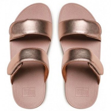 SANDALEN FITFLOP FV6 LULU VERSTELLBARE LEDER-SANDALEN ROSE_GOLD