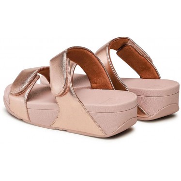 SANDALEN FITFLOP FV6 LULU VERSTELLBARE LEDER-SANDALEN ROSE_GOLD