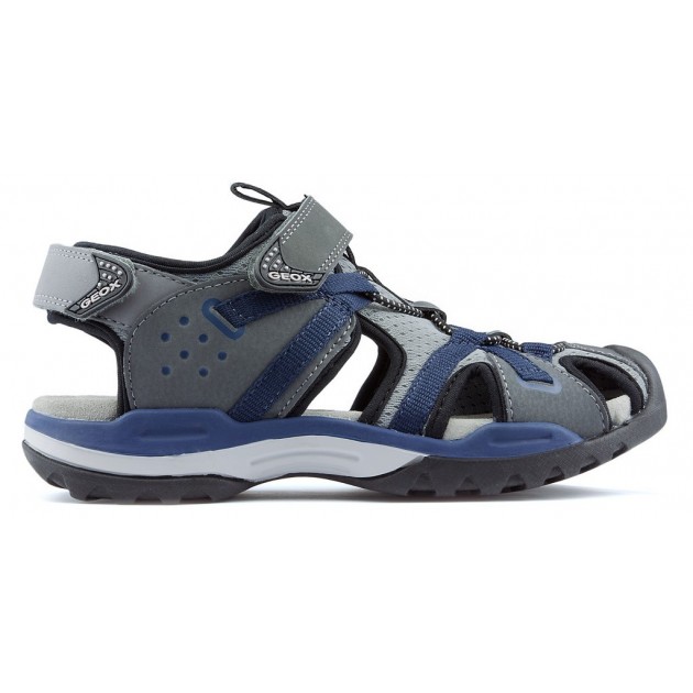 GEOX BOREALIS PR DBK SANDALEN GREY_NAVY GEOX BOREALIS PR DBK SANDALEN GREY_NAVY