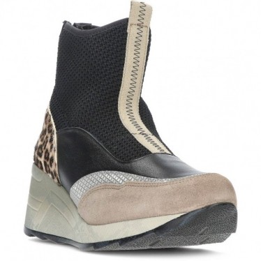 BOTIN CETTI C-1334 WILDLEDERSTRICK MIT TIERDRUCK BLACK