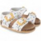 GARVALIN SANDALEN 232663 BIO GEDRUCKT BLANCO