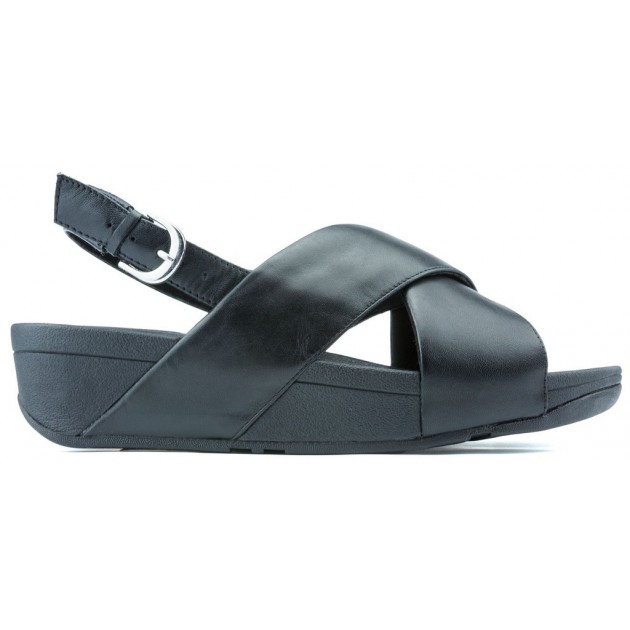 SANDALEN FITFLOP LULU CROSS RÜCKSEITE K03 BLACK