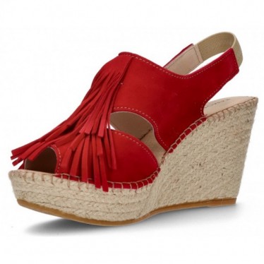 BROWN ESPADRILLES APHRODITE FRINGES ROJO