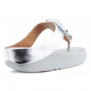 FITFLOP SEQUIN TOE THONGS Sandalen SILVER