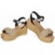 PORTRONET SANDALEN 2959 TAUPE_NEGRO