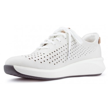 CLARKS UN RIO TIE Schuhe WHITE_LEATHER