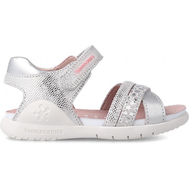 BIOMECHANICS SANDALEN AUS METALLISCHEM LEDER 232245 PLATA BIOMECHANICS SANDALEN AUS METALLISCHEM LEDER 232245 PLATA