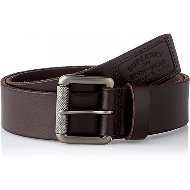 SUPERDRY GÜRTEL M9210091A VINTAGE-ABZEICHENMANN BROWN