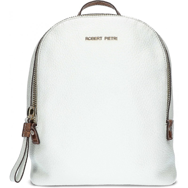 ROBERT PIETRI 6336 LEDERRUCKSACK BLANCO