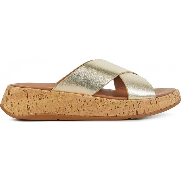 SANDALEN FITFLOP F-MODE METAL LTH FT8 PLATINO SANDALEN FITFLOP F-MODE METAL LTH FT8 PLATINO