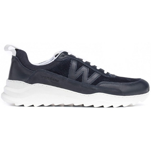 WONDERS LEDERSNEAKERS LOGO CB-4202 MARINO WONDERS LEDERSNEAKERS LOGO CB-4202 MARINO