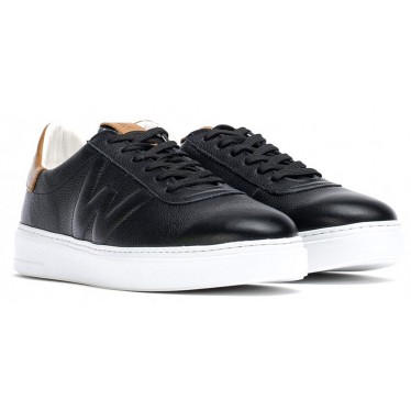 WONDERS GEPRÄGTE LEDERSNEAKERS CB-3920 NEGRO