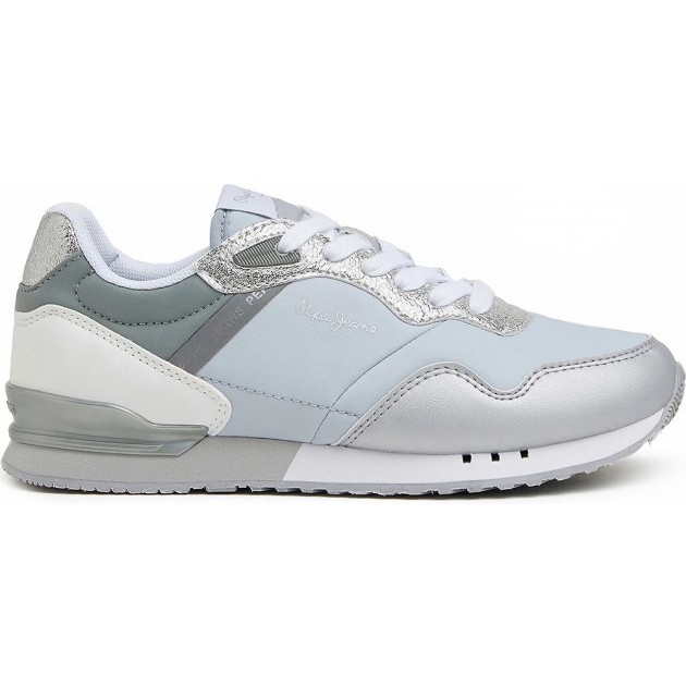 PEPE JEANS RUNNING LONDON SCHUHE ALBAL PLS31463 SILVER PEPE JEANS RUNNING LONDON SCHUHE ALBAL PLS31463 SILVER