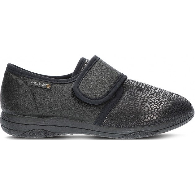 BESONDERS BEQUEME CALZAMEDI DAMEN-HAUSSCHUHE W 3070 BLACK_DOTS BESONDERS BEQUEME CALZAMEDI DAMEN-HAUSSCHUHE W 3070 BLACK_DOTS
