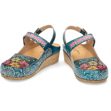 LAURA VITA SANDALEN FACSCINEO0121 AZUL_FLORAL