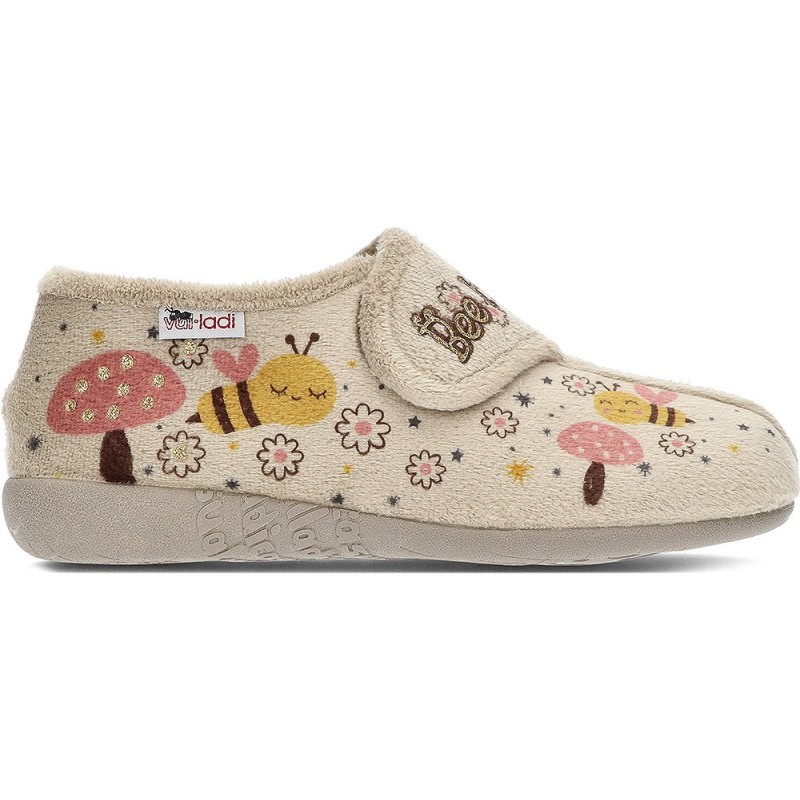 VULLADI 4210 LITTLE BEES PANTOFFEL NIQUEL