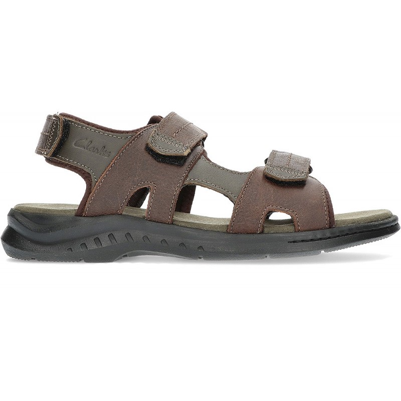 CLARKS WALKFORD SANDALEN DARK_BROWN