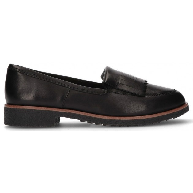 CLARKS GRIFFIN KILT LOAFERS BLACK CLARKS GRIFFIN KILT LOAFERS BLACK