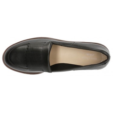 CLARKS GRIFFIN KILT LOAFERS BLACK