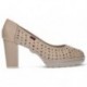 CALLAGHAN NATURAL ROSE HEEL SHOES BEIGE