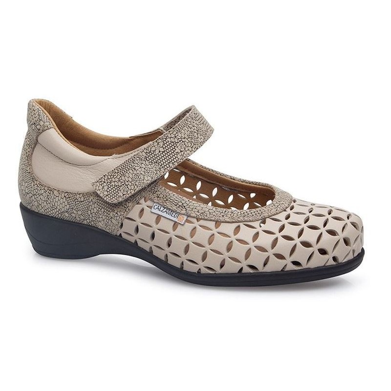 CALZAMEDI SQUARE WOMEN MANOLETINAS BEIGE