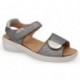 CALZAMEDI SANDAL IM FRISCHEN STIL NEGRO_BLANCO