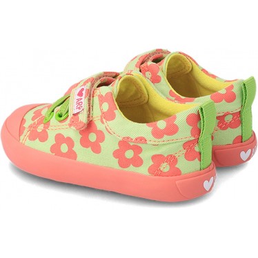 SPORTS AGATHA RUIZ DE LA PRADA LEINWAND BLUMEN 232926 VERDE_ROSA_FLORES