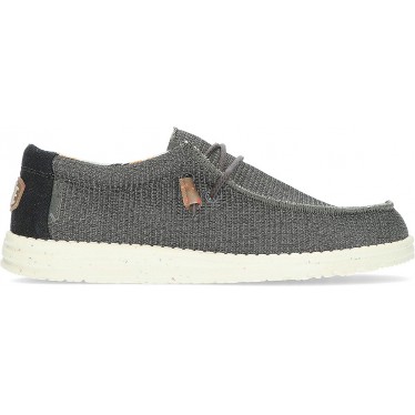 DUDE WALLYKNIT LOAFERS BLACK_CHARCOAL