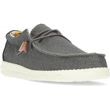 DUDE WALLYKNIT LOAFERS BLACK_CHARCOAL