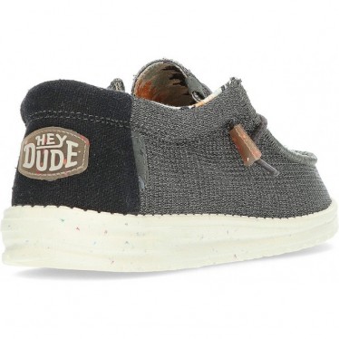 DUDE WALLYKNIT LOAFERS BLACK_CHARCOAL