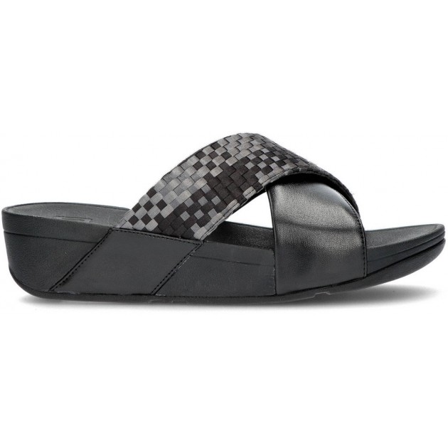 FITFLOP SANDALEN LULU SILKY WEAVE BLACK FITFLOP SANDALEN LULU SILKY WEAVE BLACK
