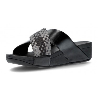 FITFLOP SANDALEN LULU SILKY WEAVE BLACK