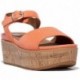 SANDALEN FITFLOP ELOISE CORK-WRAP WILDLEDER GC7 SUNSHINE_ORANGE