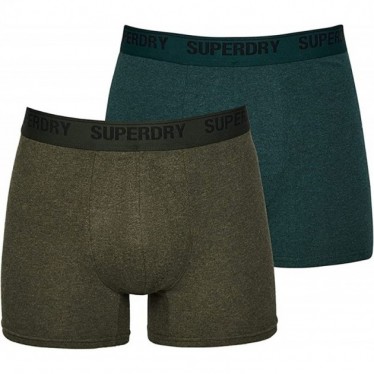 SUPERDRY BOXER M3110339 DOPPELPACK OLIVE