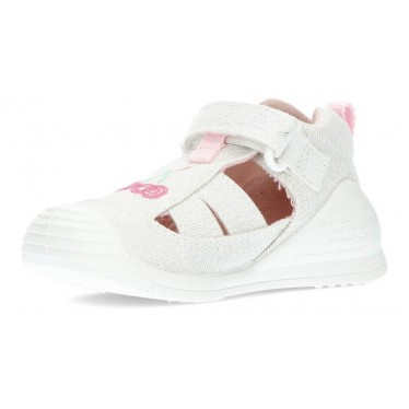 BIOMECANICS CANVAS SANDALS BABY 212213 BLANCO