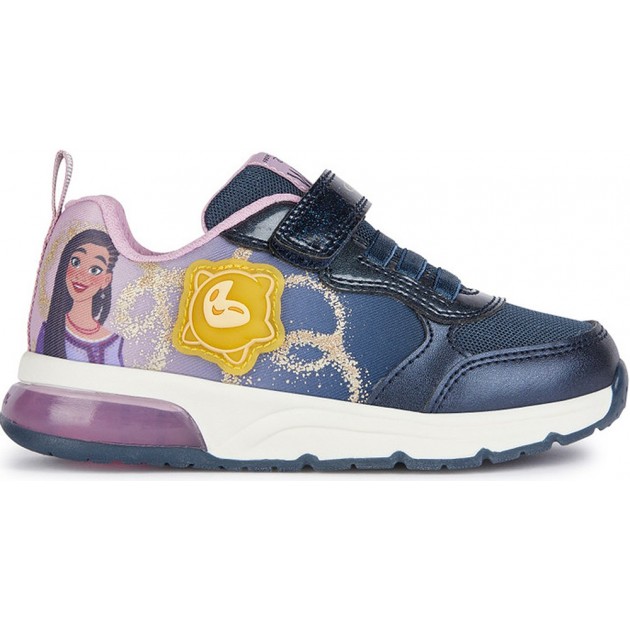 GEOX WISH ASHA SPACECLUB J458VA SNEAKERS MIT LICHT NAVY_LAVENDER GEOX WISH ASHA SPACECLUB J458VA SNEAKERS MIT LICHT NAVY_LAVENDER