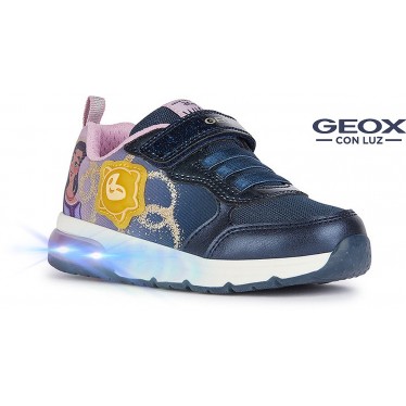 GEOX WISH ASHA SPACECLUB J458VA SNEAKERS MIT LICHT NAVY_LAVENDER